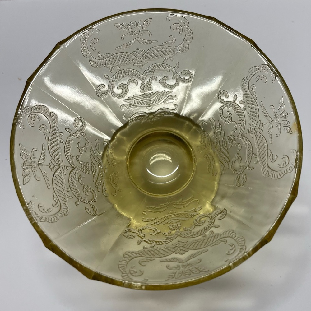 Elegant Embossed Glass Bowl